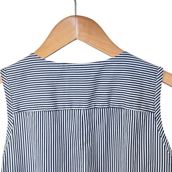 DOUBLE R by Ravi Ratan Custom Tailored Cotton Sleeveless Blouse Sz S/M - Picture 11 of 12